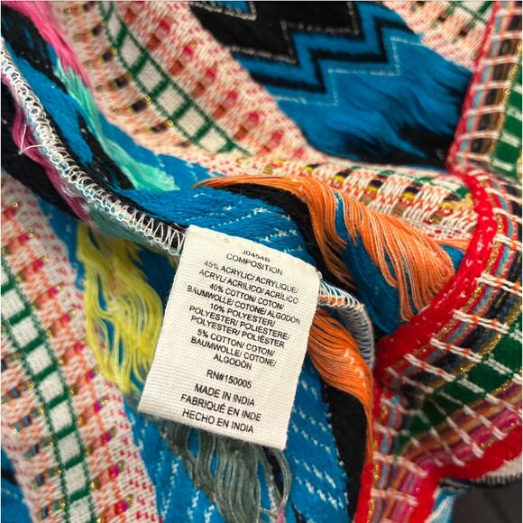 Anthropologie dRA Yolanda Embroidered Open Front Cardigan Jacket Women's Size M - Picture 4 of 5